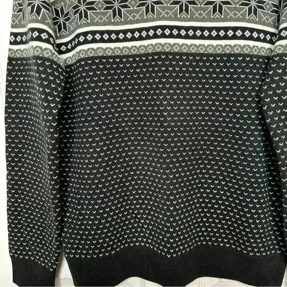Denver  Hayes Sweater Crew Neck Grey/White/Black Size Medium - Picture 5 of 16